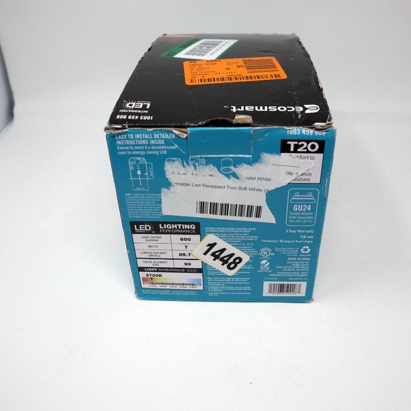 3-Pack EcoSmart LED Soft White Integrated Recessed Trim Retrofit Downlight 4" - Picture 11 of 16